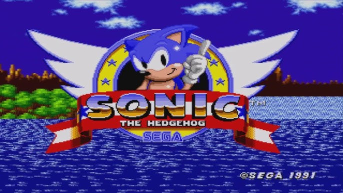 Sonic the Hedgehog (1991) Title Screen