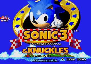 Sonic 3 & Knuckles Title Screen